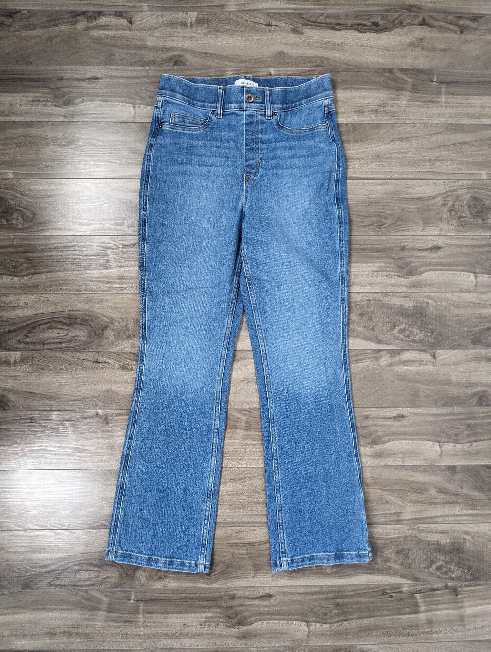Spanx Womens Jeans Size Medium Flat Front Bootcut
